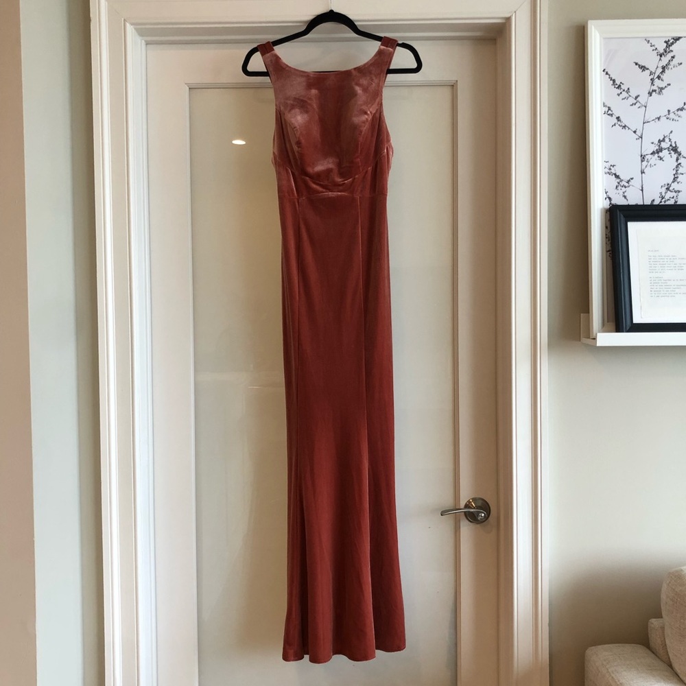 Bridesmaids dress - velvet